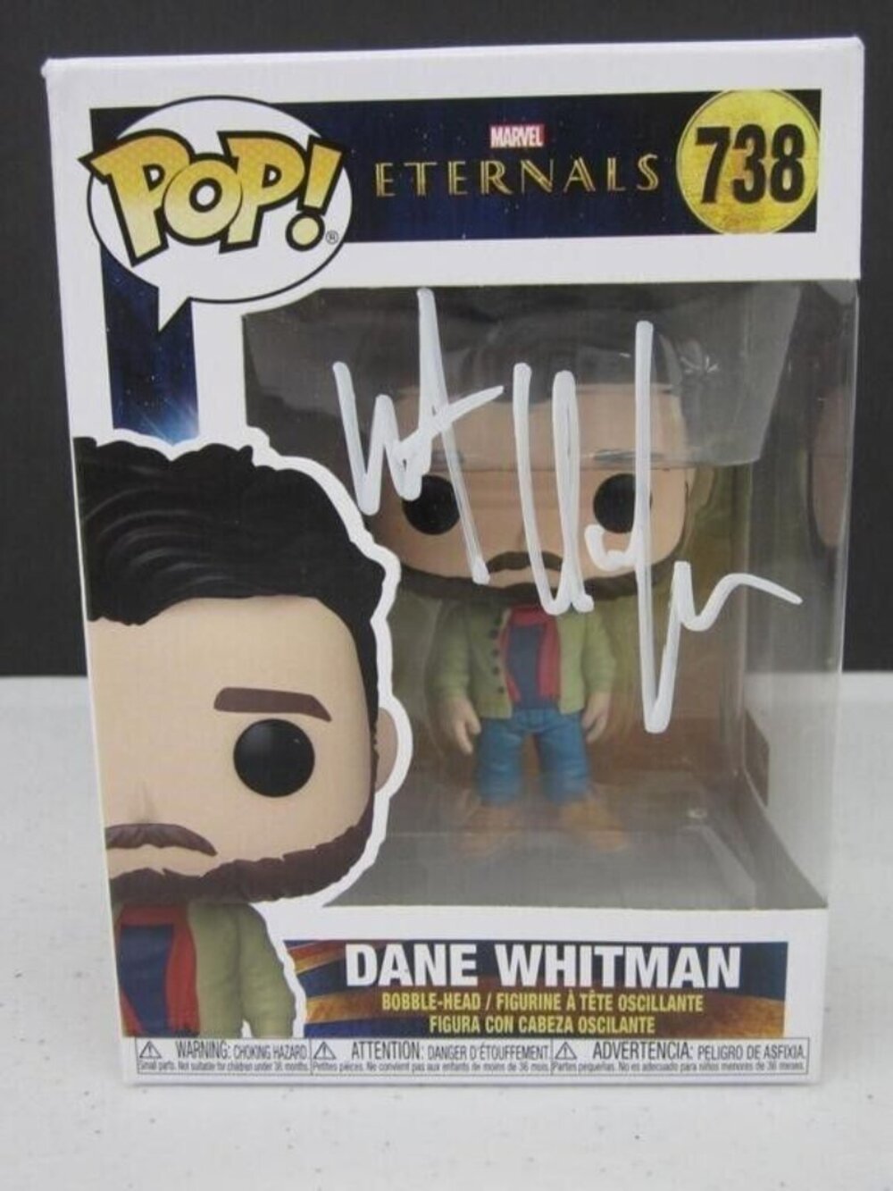 Kit Harington signed Funko Pop! Vinyl: Marvel - Dane Whitman #738 w/COA